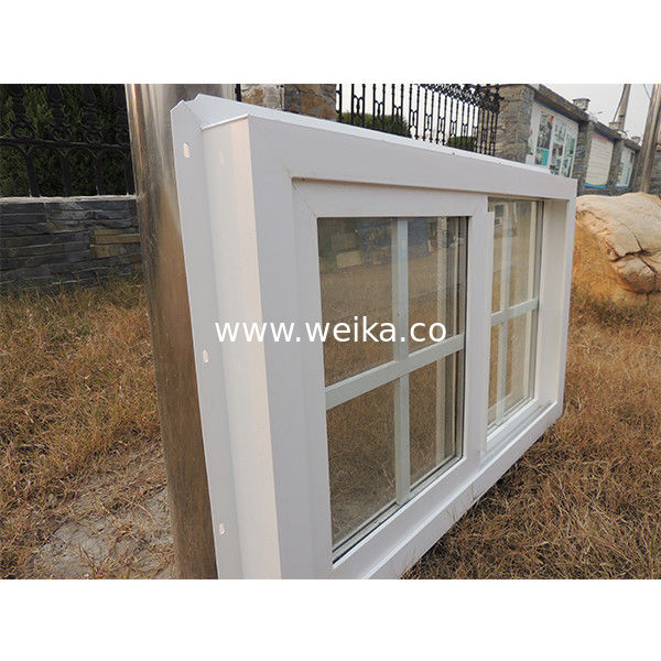 1.7mm UPVC スライディング ウィンドウとドア PVC バスルーム ウィンドウとグリッドスクリーンネット