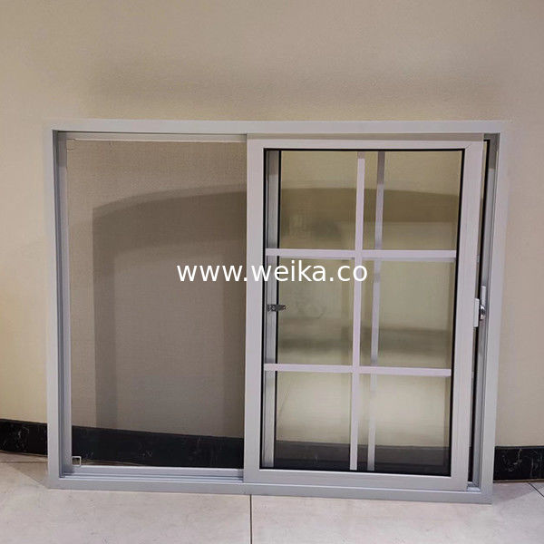 プレミアム UPVC ダブルガラス スライディングウィンドウ 工場直結 15年以上の専門知識 PVC スライディングウィンドウ