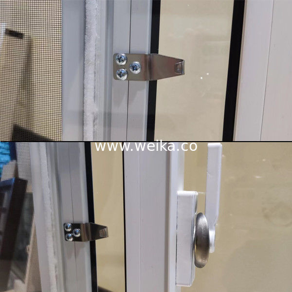 プレミアム UPVC ダブルガラス スライディングウィンドウ 工場直結 15年以上の専門知識 PVC スライディングウィンドウ