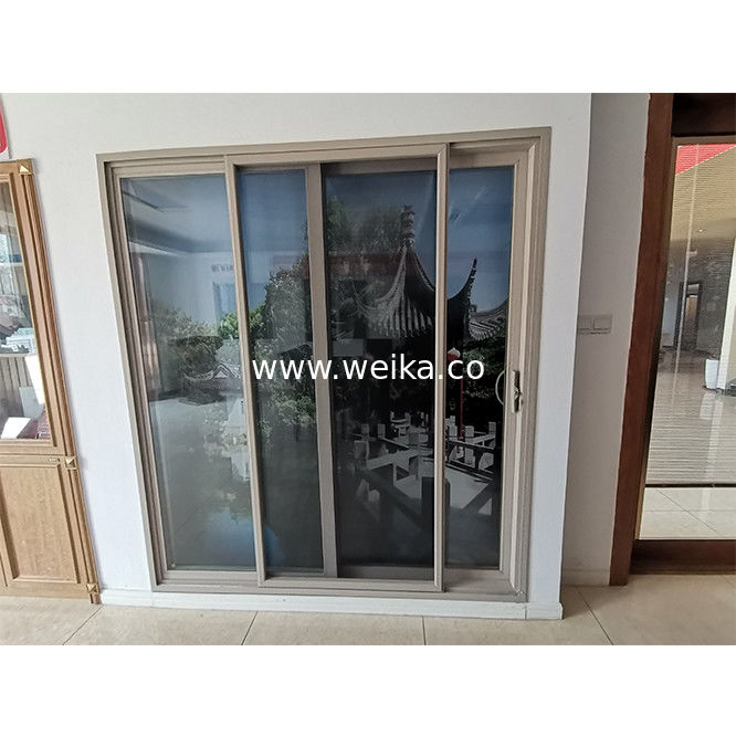 5.5インチ UPVC スライディング ウィンドウとドア インテリア テンパーガラス UPVC 庭扉
