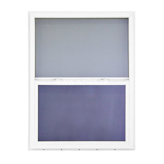 UPVC シングルハンガーの窓 全身プロファイルと風力抵抗機能