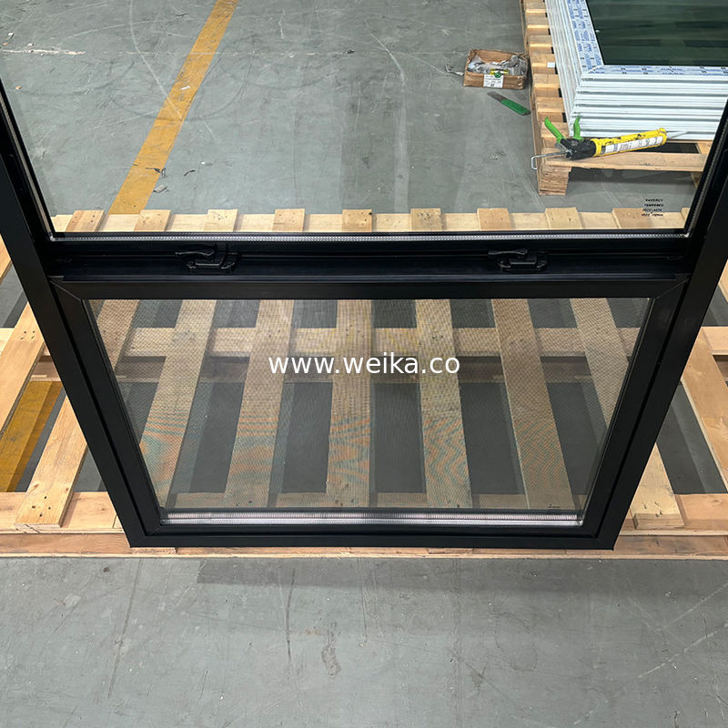 カスタムサイズ 白ビニール シングルハンガング ウィンドウ UPVC 騒音削減と耐候 PVC 材料