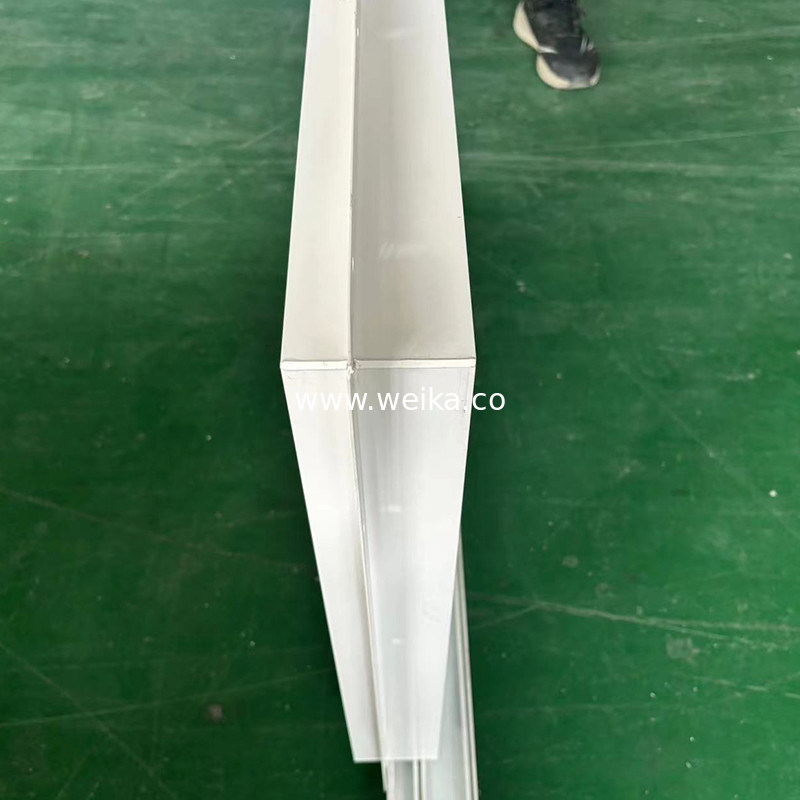 摩擦ヒンジ UPVC スライディング ウィンドウとドア フローットガラスと標準ノッチデザイン