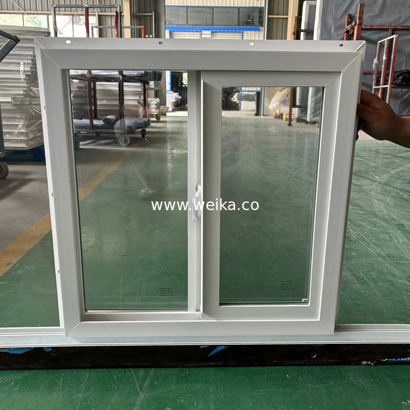摩擦ヒンジ UPVC スライディング ウィンドウとドア フローットガラスと標準ノッチデザイン