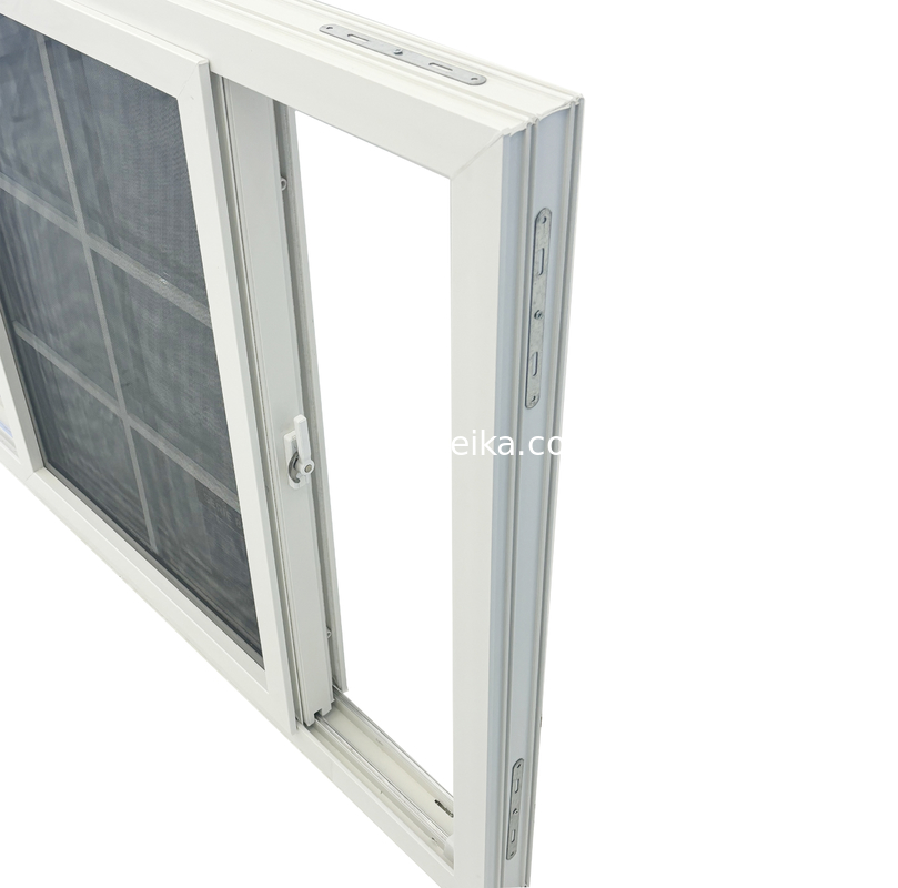 摩擦ヒンジ UPVC スライディング ウィンドウとドア フローットガラスと標準ノッチデザイン