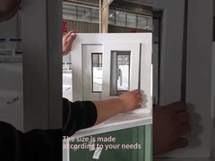 シングル スライディング プロフィール UPVC コテージ バルコニー用のダブルガラスの窓