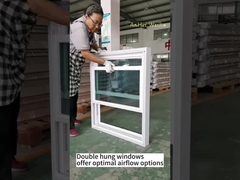 WEIKA105シリーズ 斜めビニール窓付きのダブルハンガリング アメリカン